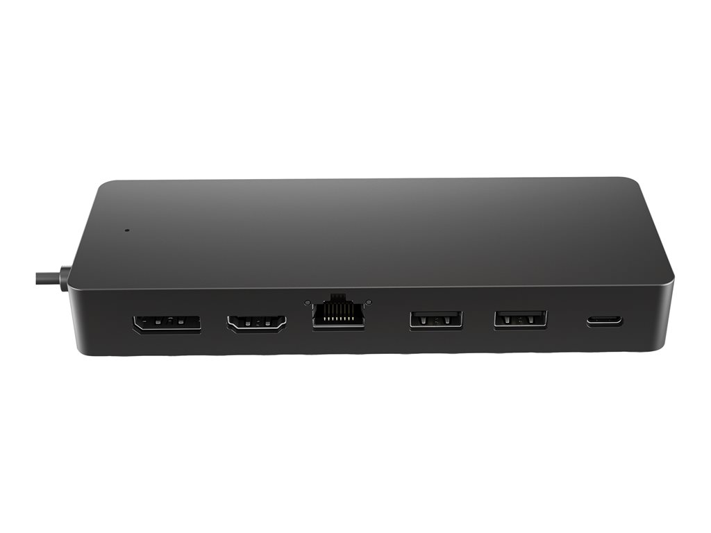 HP Universal USB-C Multiport Hub - Dockingstation - USB-C - HDMI, DP - Smart Buy - für OMEN by HP Laptop 16, Victus by HP Laptop 15, 16, Laptop 14, 15, ZBook Fury 16 G9